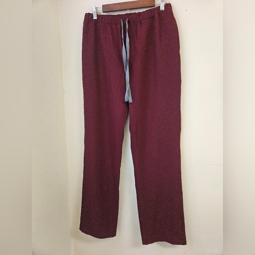 FIGS - Men's S Burgandy Pisco Straight-Leg Scrub Pants FM4500